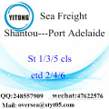 Consolidación de LCL de Shantou Port a Port Adelaide